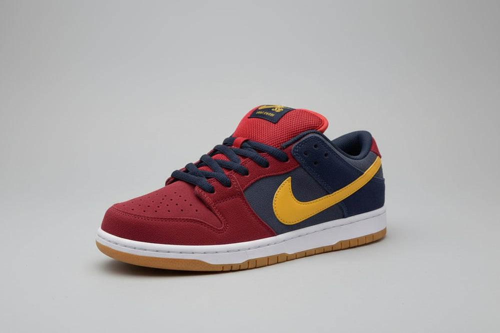 Colorblock Suede Low-Top Sneaker