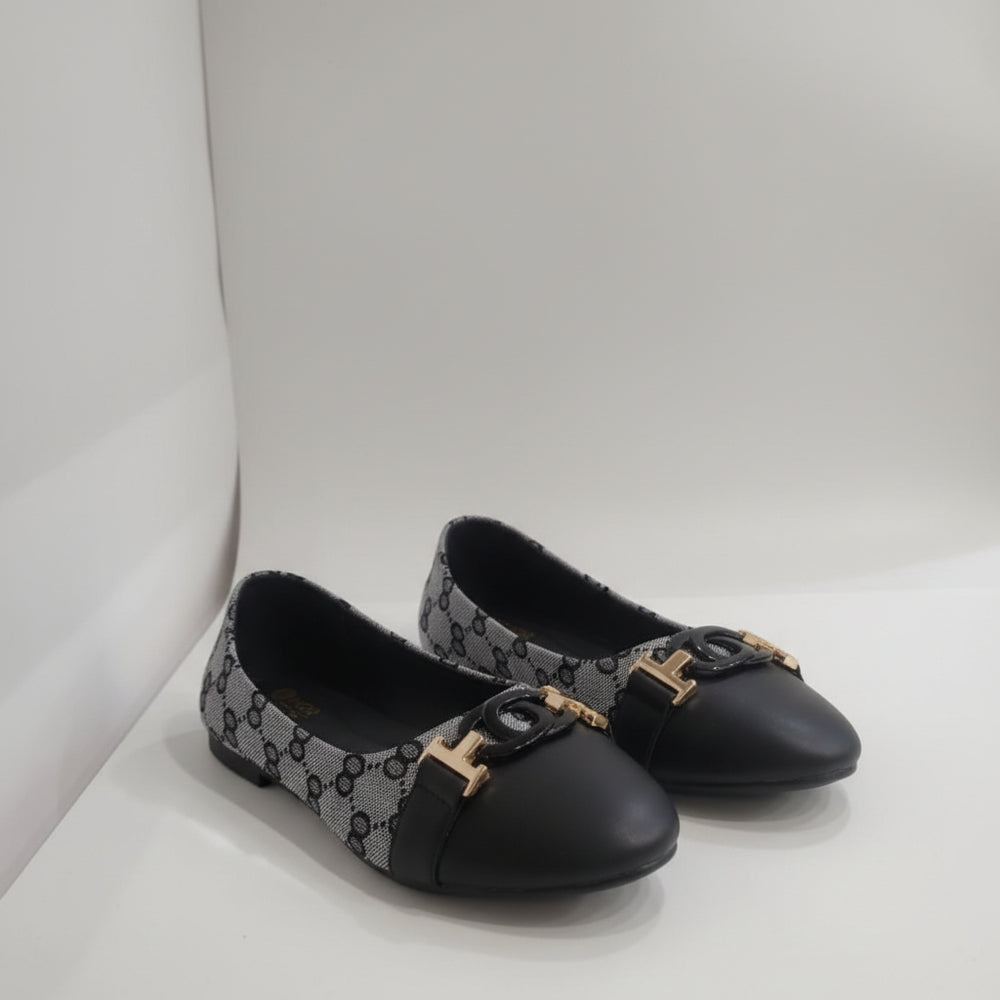 Monogram-Print Buckle Flat