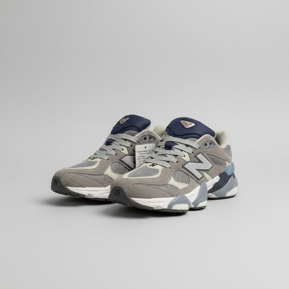 Layered Suede-Mesh Chunky Sneaker
