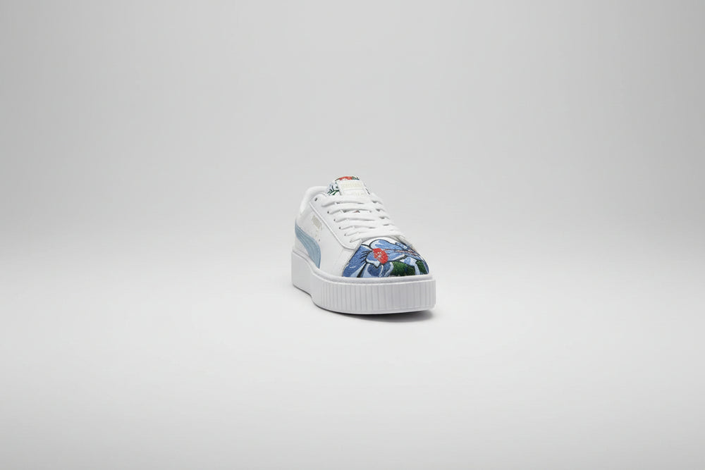 Floral-Print Platform Sneaker