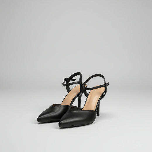 Ankle-Strap Pointed Heel