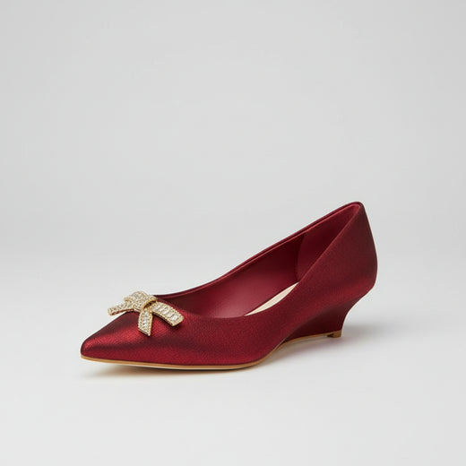 Embellished Kitten Heel Pump