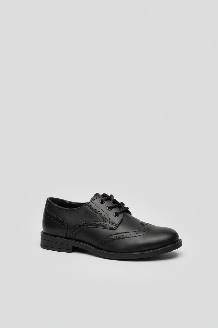 Brogue-Detail Lace-Up Shoe