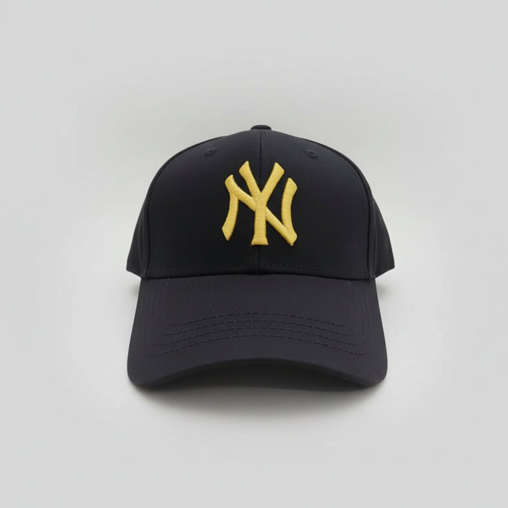Embroidered Curved-Brim Cap