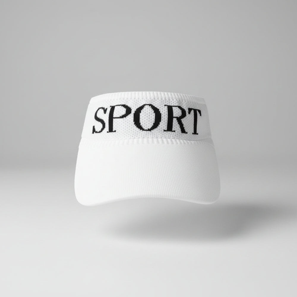 Text-Knit Sun Visor