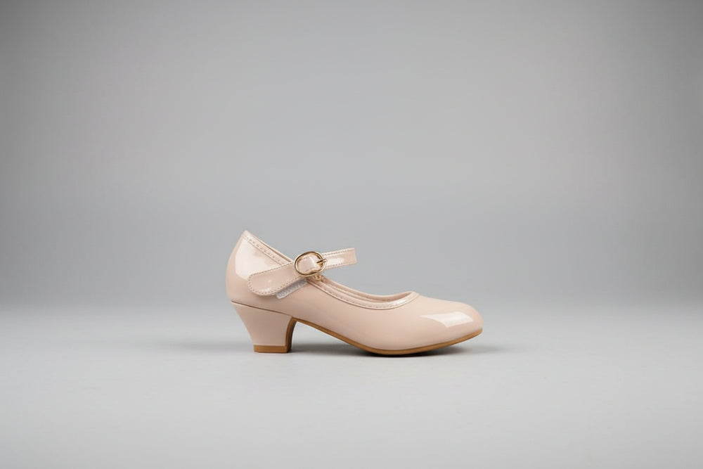 Patent Mary Jane Block Heel Shoe