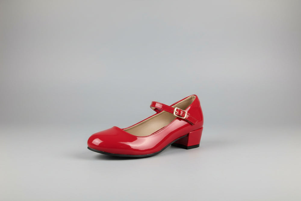 Patent Mary Jane Block Heel Shoe